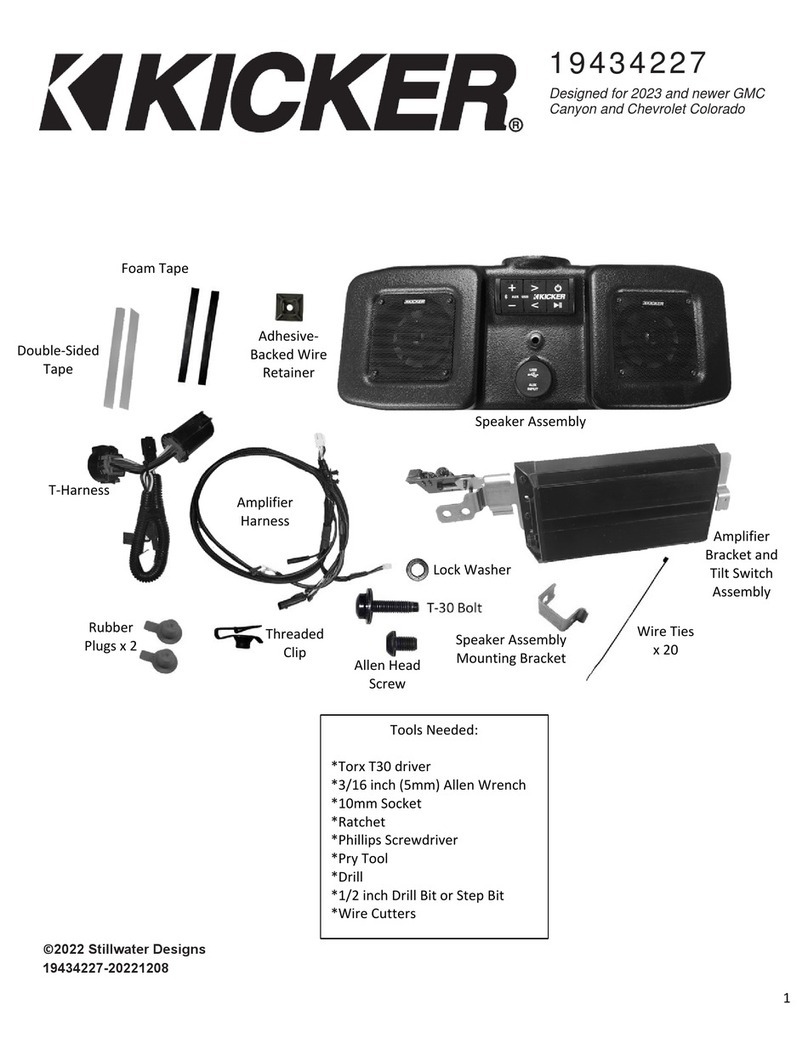 Kicker 19434227 manual