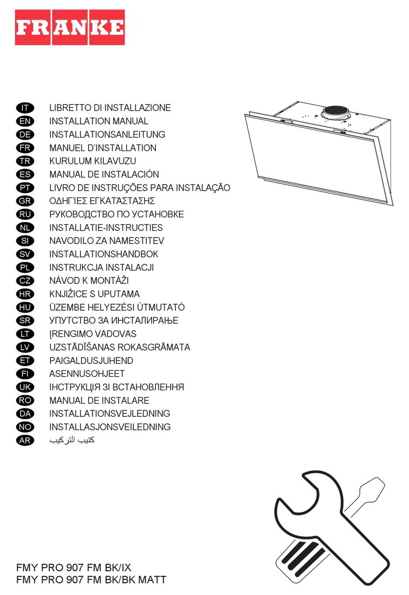 Franke Mythos Pro FMY PRO 907 User manual