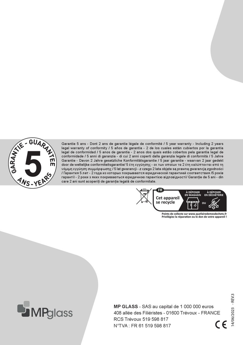 MP GLASS BISHOP User manual
