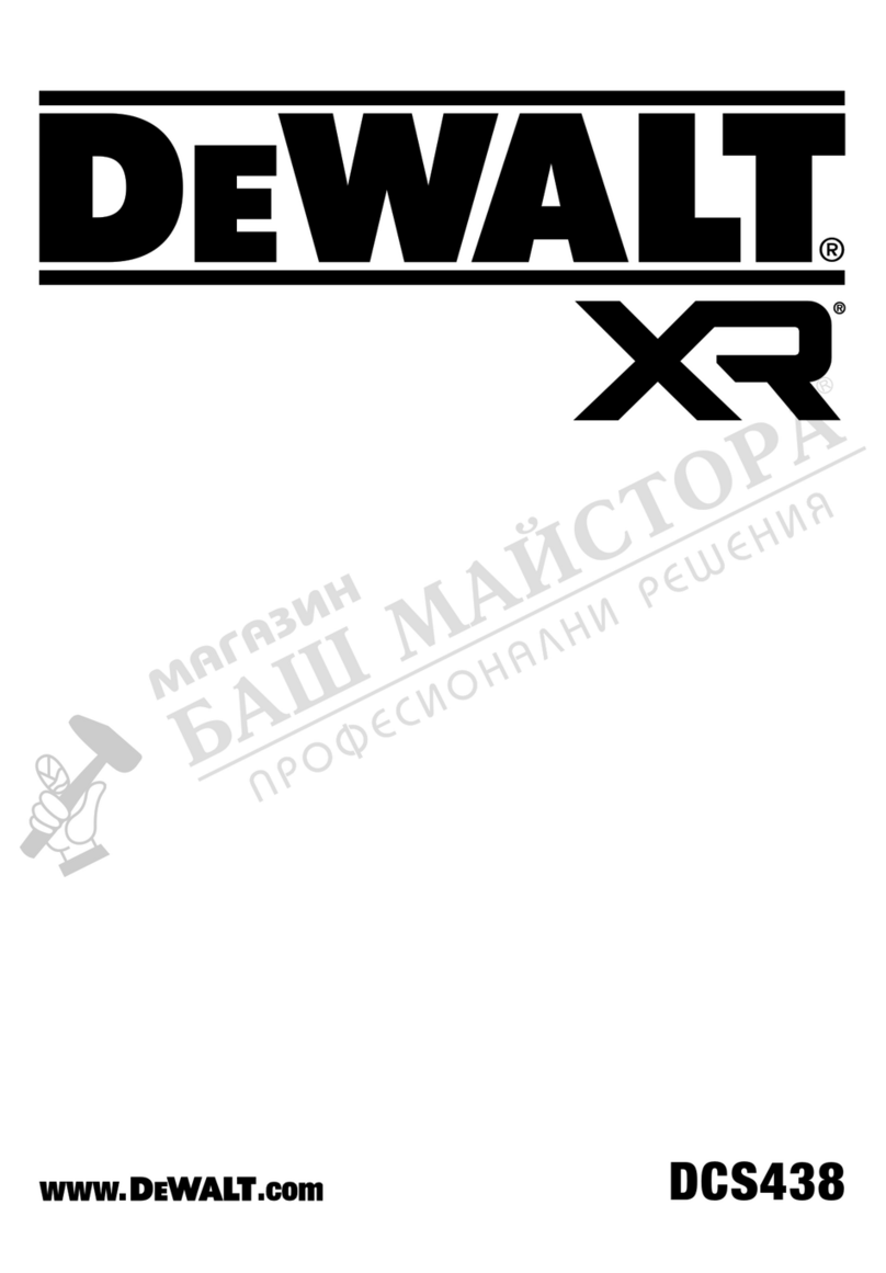 DeWalt DCS438N User manual