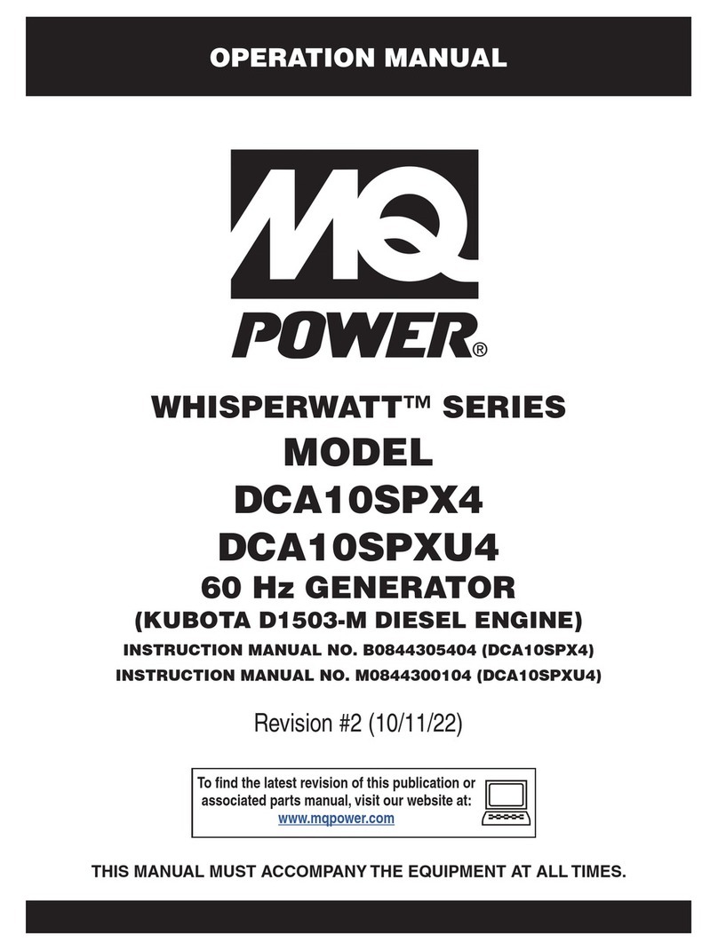 MQ Power WHISPERWATT DCA10SPX4 User manual