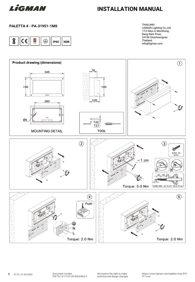 LIGMAN PALETTA 4 installation manual