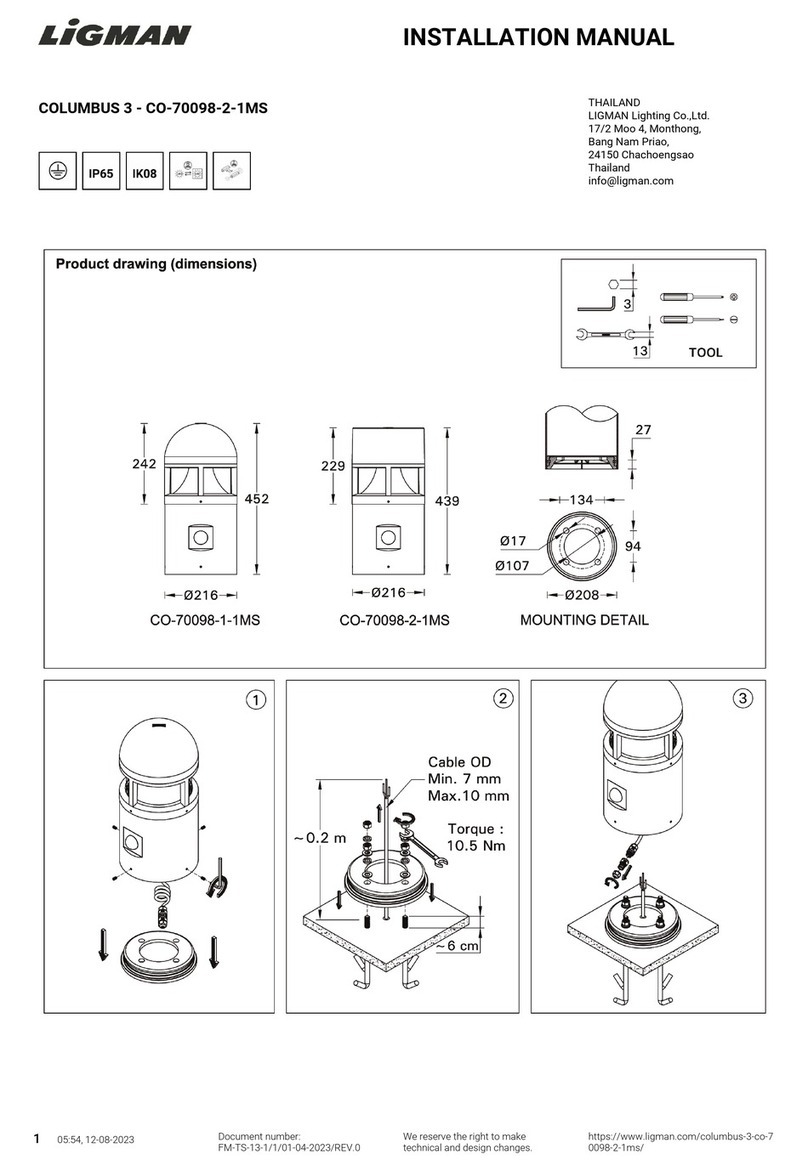 LIGMAN COLUMBUS 3 User manual