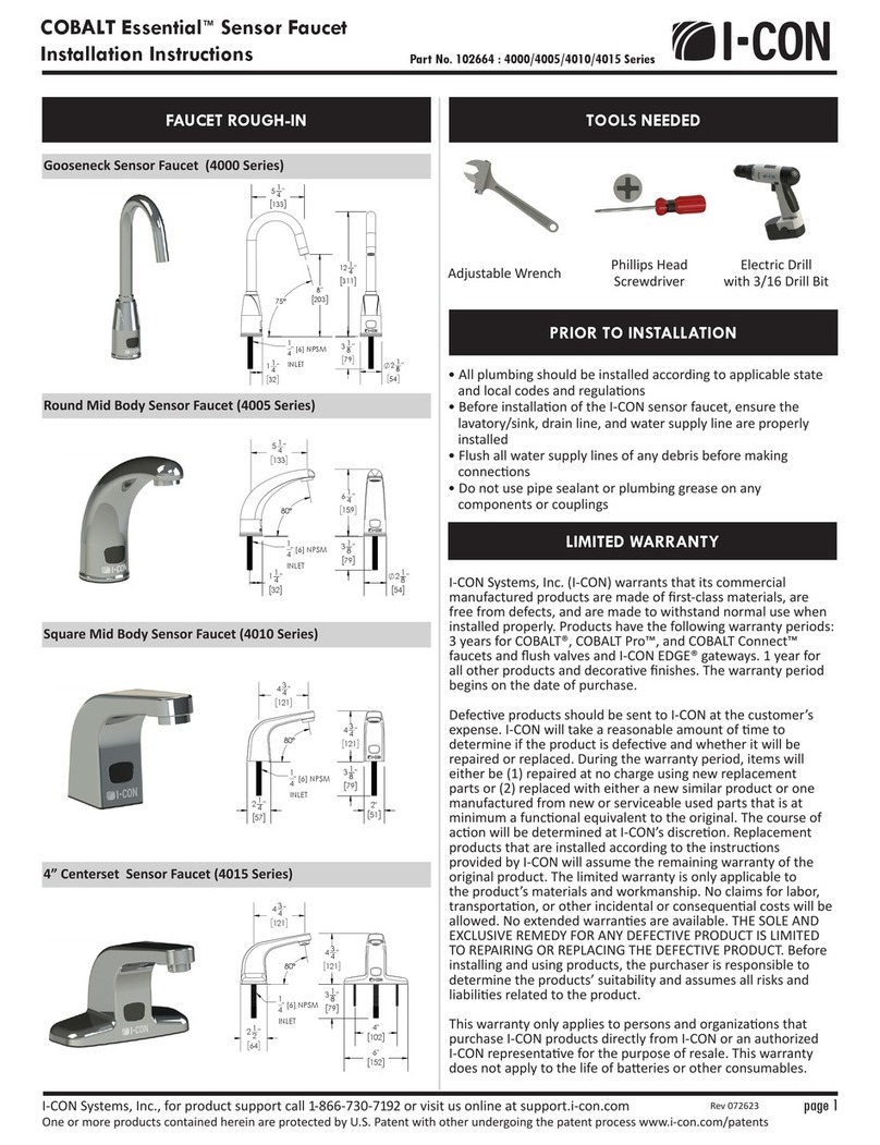 ICON COBALT Essential 4000 Series installation instructions