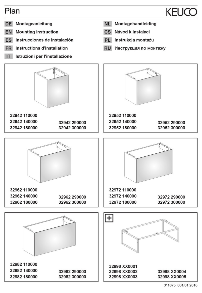 KEUCO Plan 32998 0001 Series Mounting instruction
