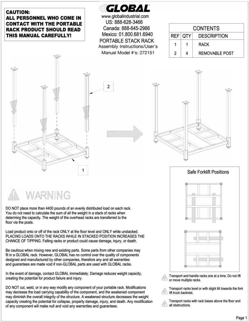 Global 272151 Installation instructions Global 272151 Installation instructions