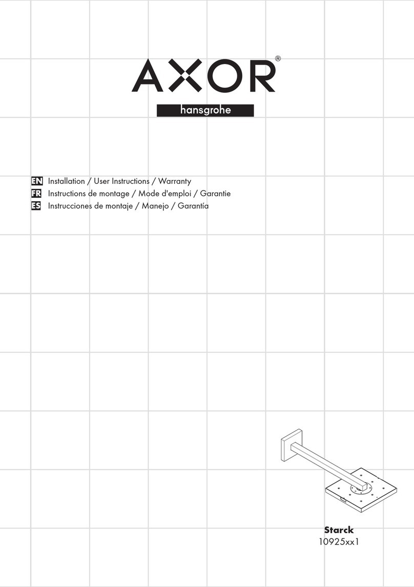 Hans Grohe AXOR Starck 10925331 Instruction Manual