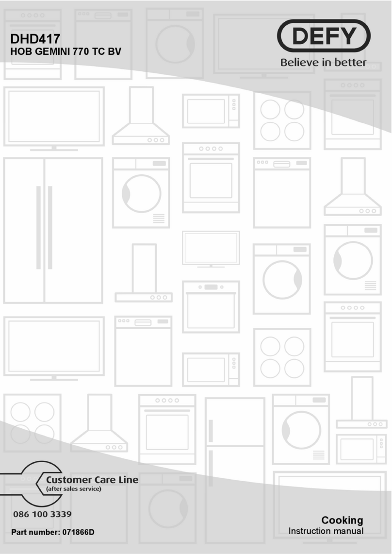 Defy GEMINI 770 TC BV User manual