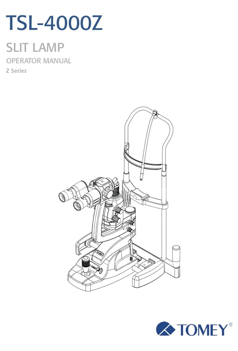 Tomey TSL-4000Z User manual Tomey TSL-4000Z User manual