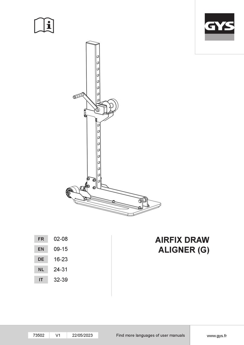 GYS AIRFIX DRAW ALIGNER G manual
