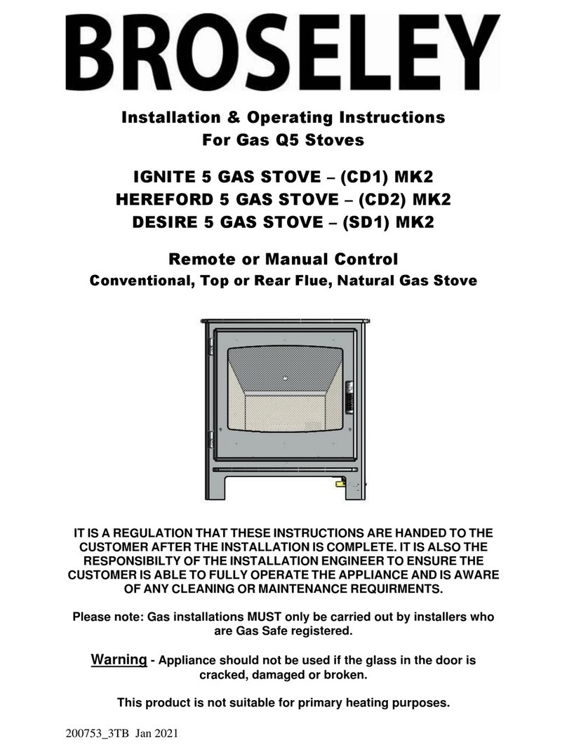 Broseley IGNITE 5 CD1 MK2 Installation & operating instructions