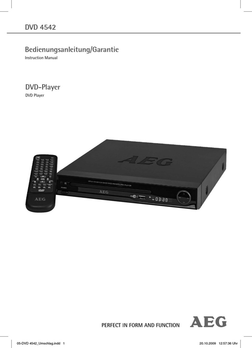 AEG DVD 4542 instruction manual