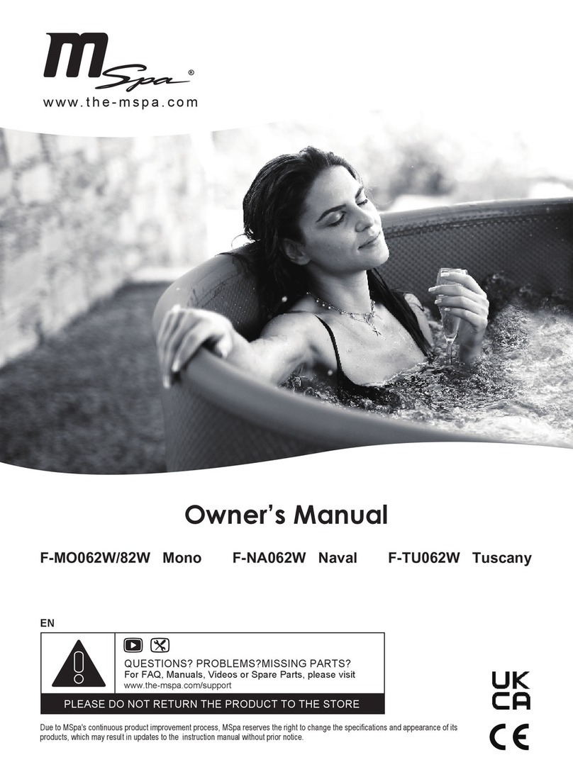 M-Spa F-NA062W owner's manual