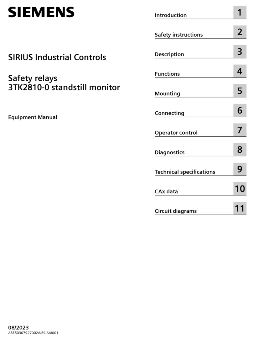 Siemens 3TK2810-0 Equipment manual