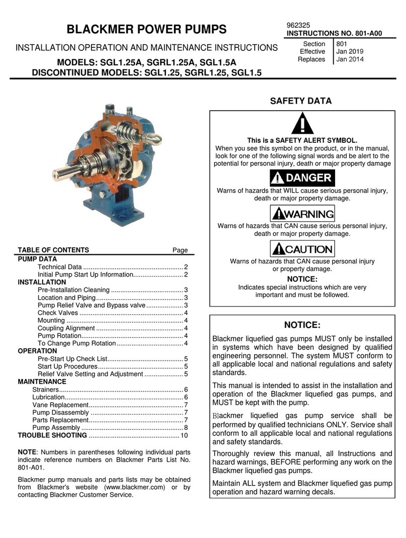 BLACKMER SGL1.25A Manual