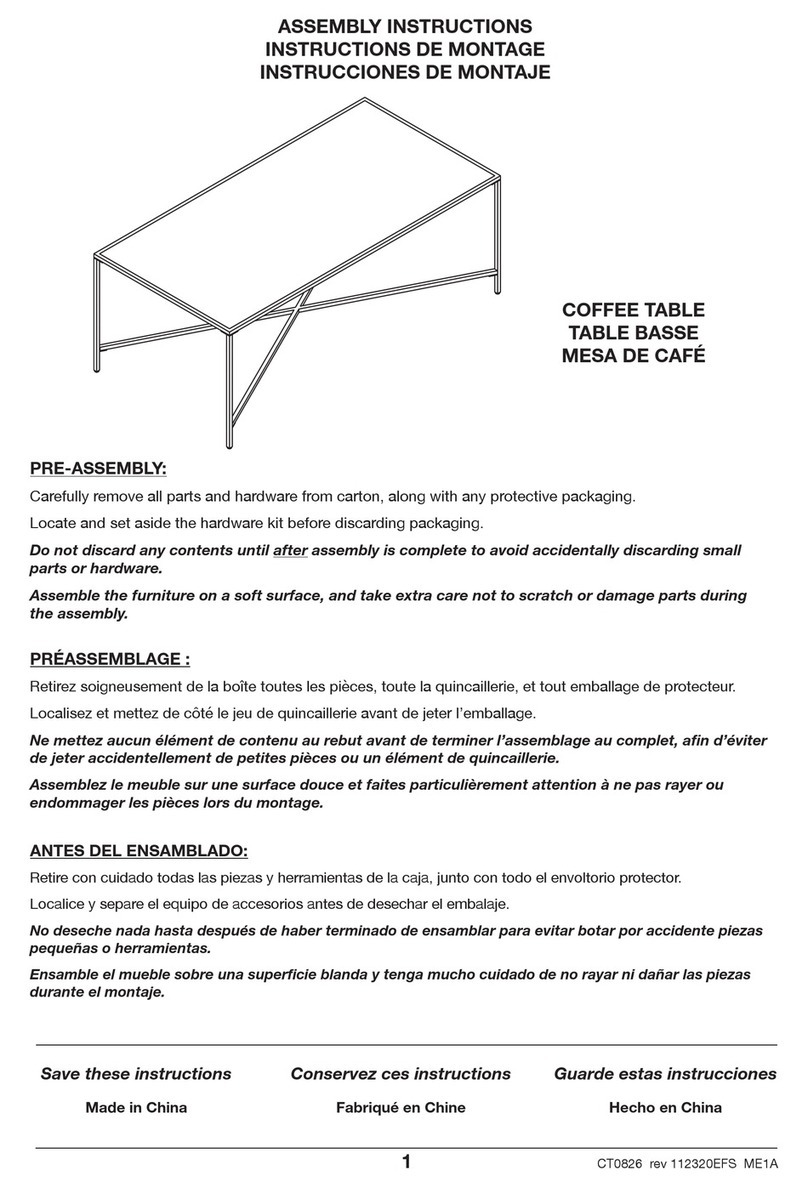 Hudson & Canal CT0826 User manual