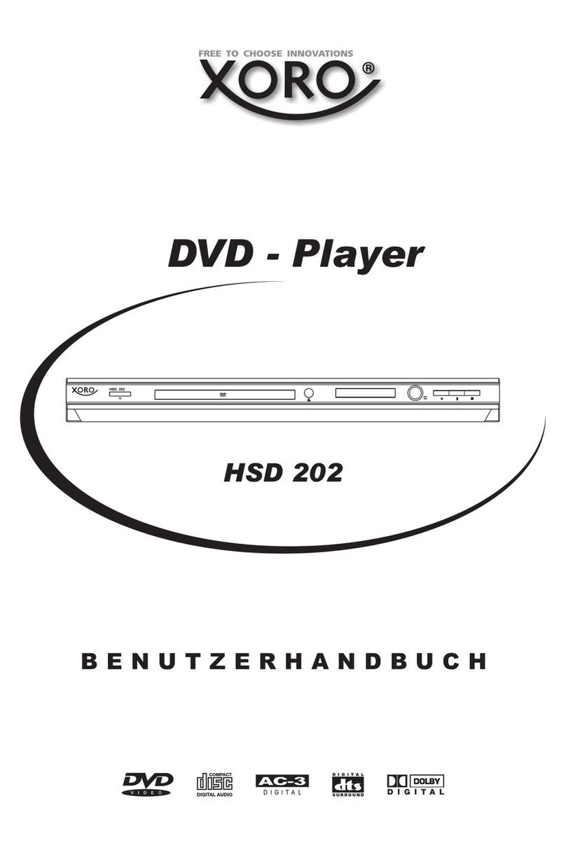 Xoro HSD 202 User manual