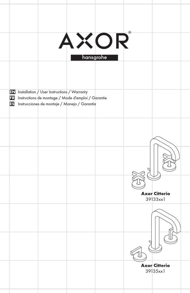 Hans Grohe AXOR Citterio 39135821 Instruction Manual