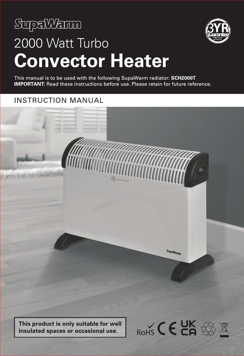 SupaWarm SCH2000T instruction manual