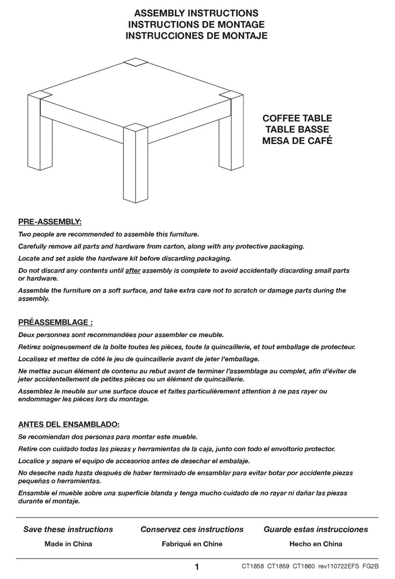 Hailey Home CT1858 User manual