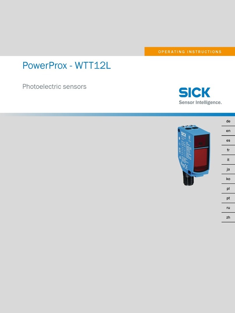 SICK PowerProx WTT12L User manual