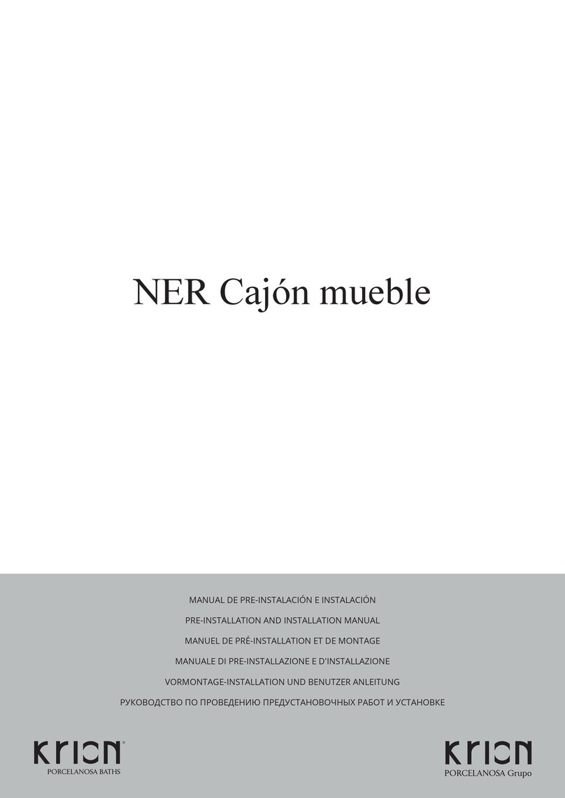 KRION NER PRE-INSTALLATION AND INSTALLATION MANUAL KRION NER PRE-INSTALLATION AND INSTALLATION MANUAL