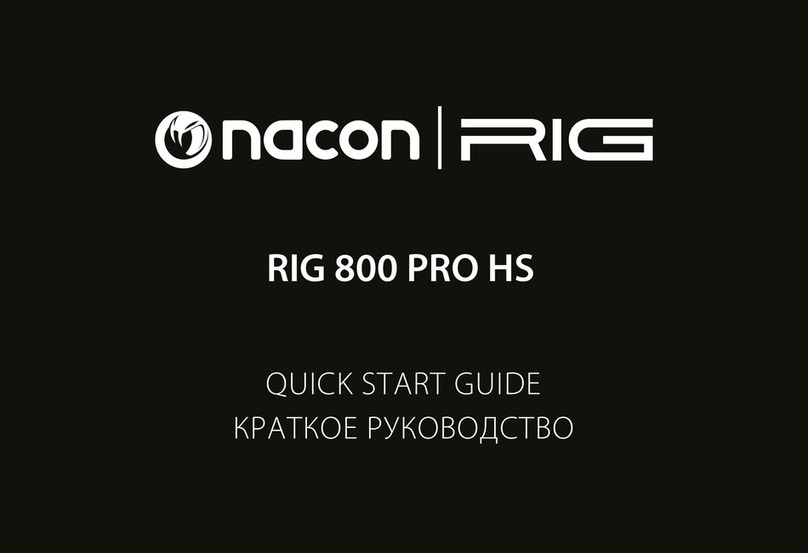 Nacon RIG 800 PRO HS quick start guide