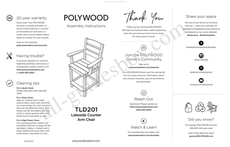 Polywood TLD201 User manual Polywood TLD201 User manual
