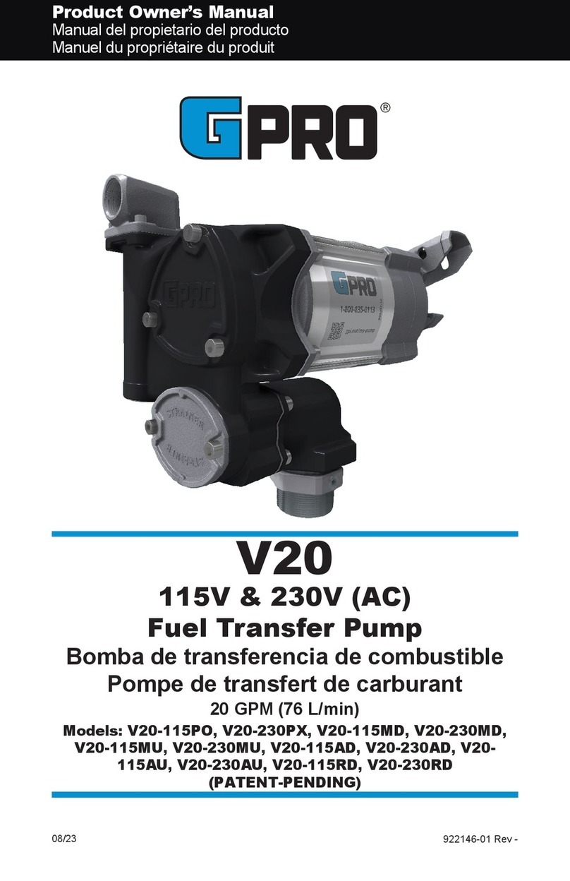 GPI GPRO V20 Product owners manual