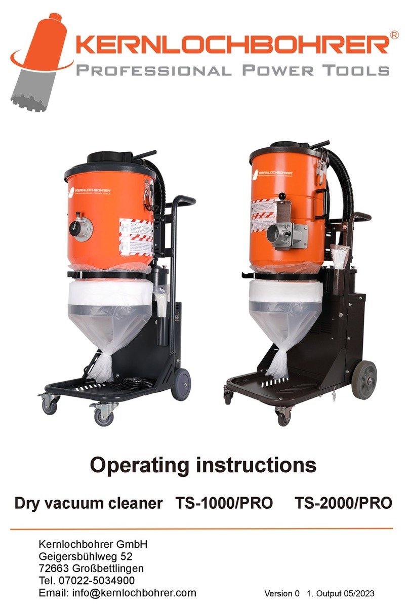 Kernlochbohrer TS-1000/PRO operating instructions Kernlochbohrer TS-1000/PRO operating instructions