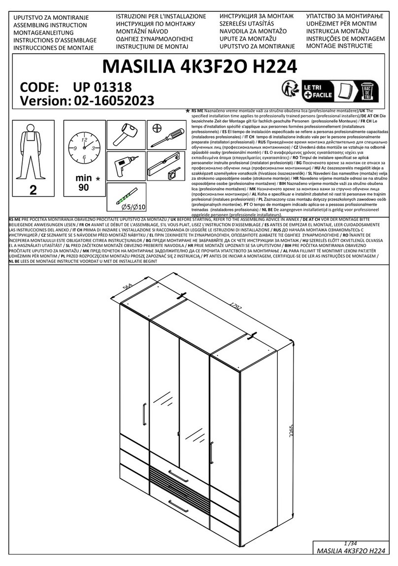Dedeman MASILIA 4K3F2O H224 User manual