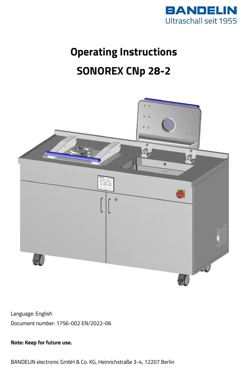 BANDELIN SONOREX CNp 28-2 User manual BANDELIN SONOREX CNp 28-2 User manual