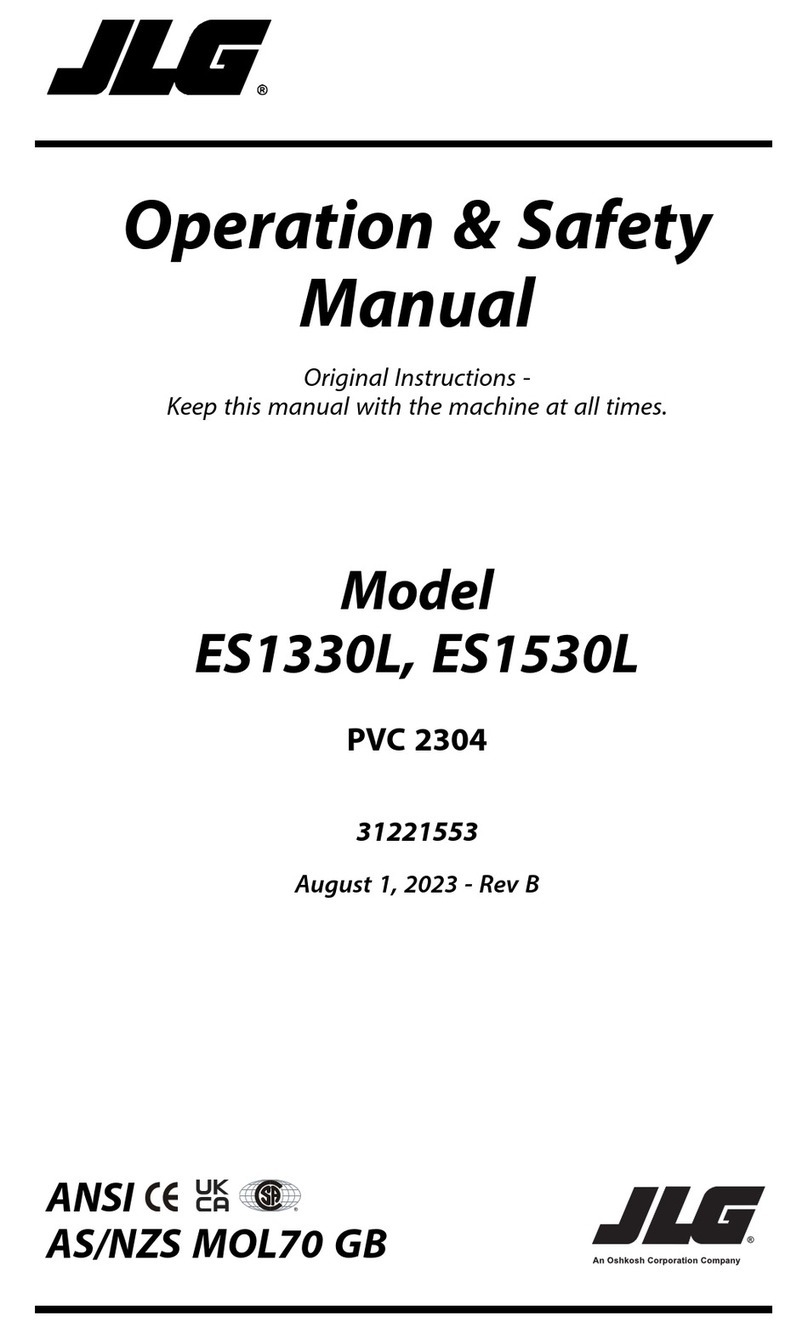 JLG ES1330L Use and care manual