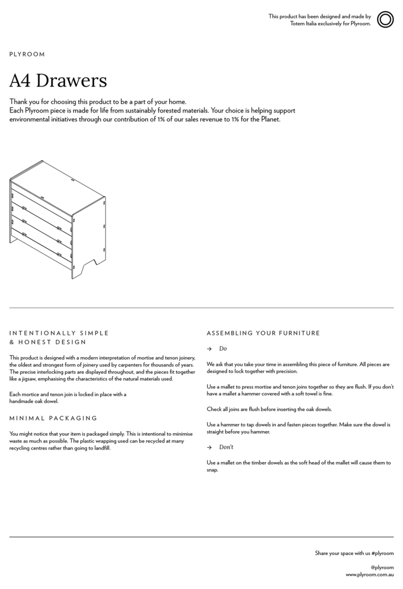Plyroom A4 Drawers quick start guide Plyroom A4 Drawers quick start guide
