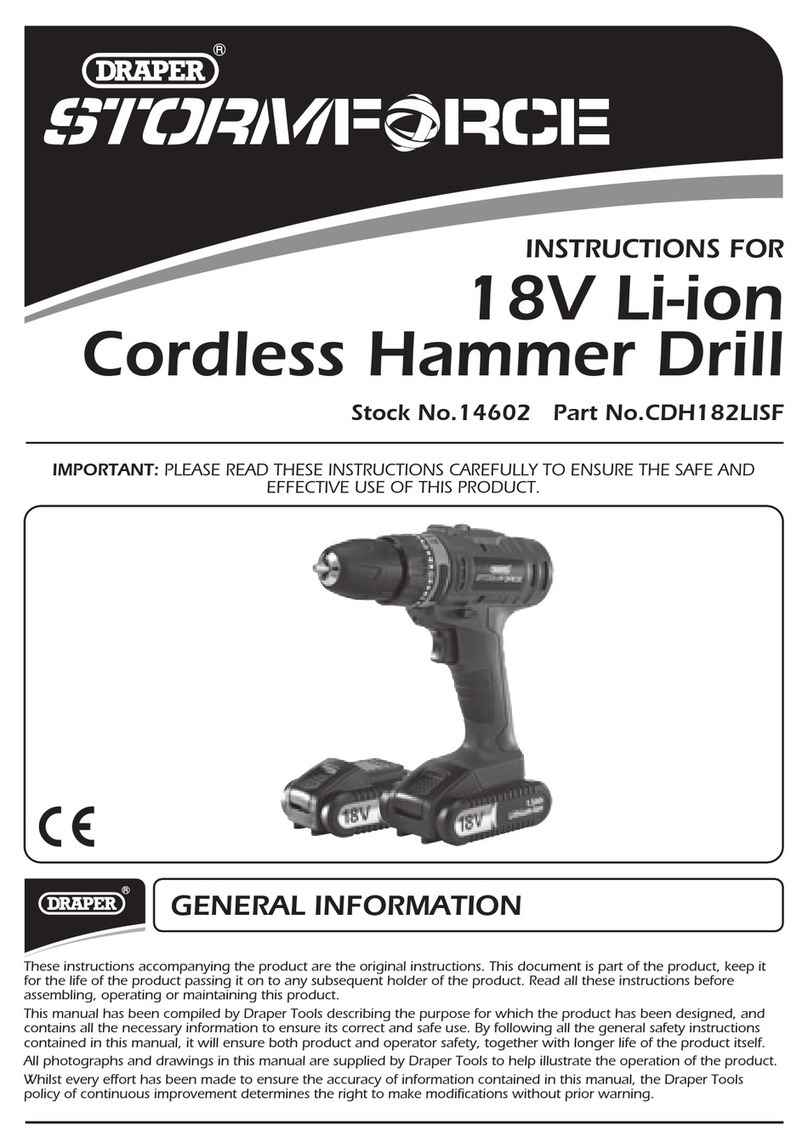 Draper STORMFORCE CDH182LISF instructions