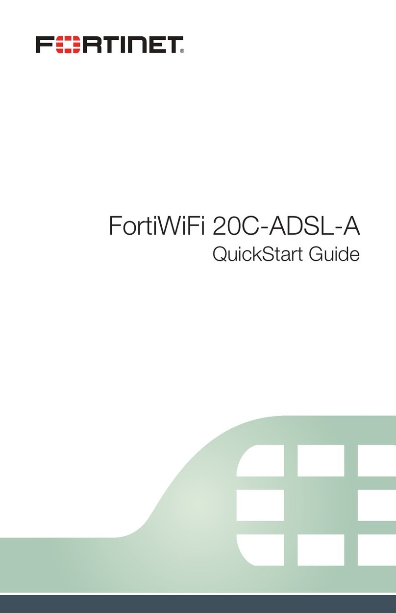 Fortinet FortiWiFi 20C-ADSL-A User manual