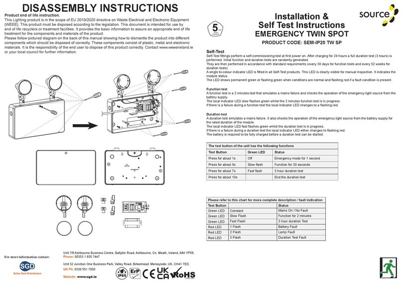 Source SEM-IP20 TW SP User manual