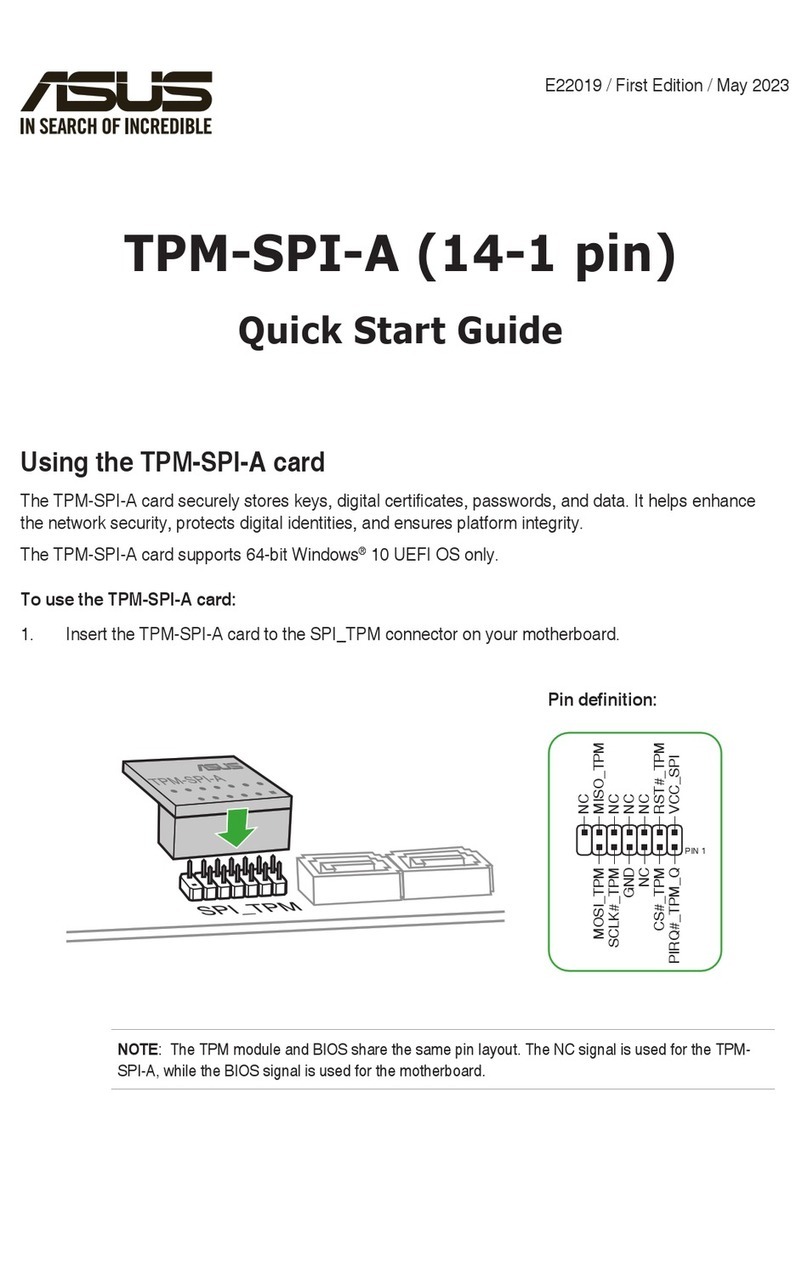 Asus TPM-SPI-A quick start guide