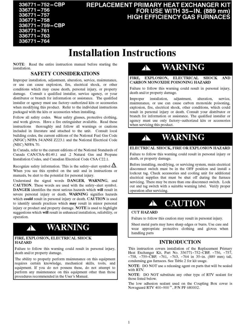 Carrier 336771-752-CBP User manual Carrier 336771-752-CBP User manual