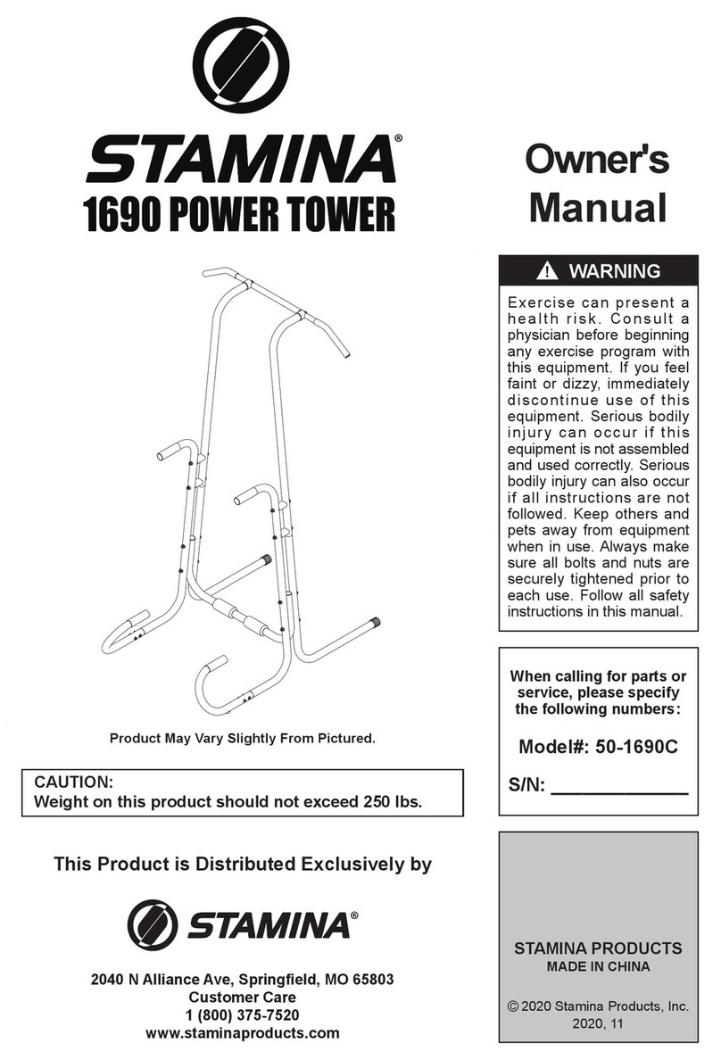 Stamina 1690 POWER TOWER owner's manual