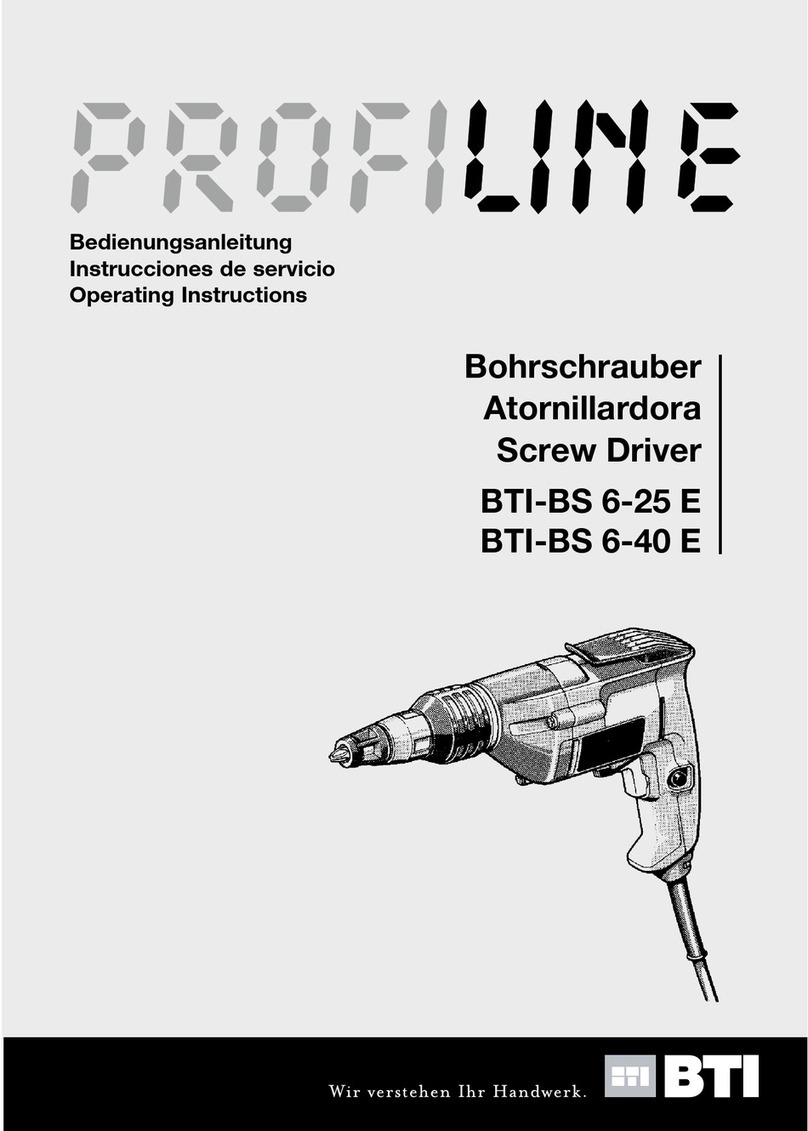BTI Profiline BTI-BS 6-25 E User manual