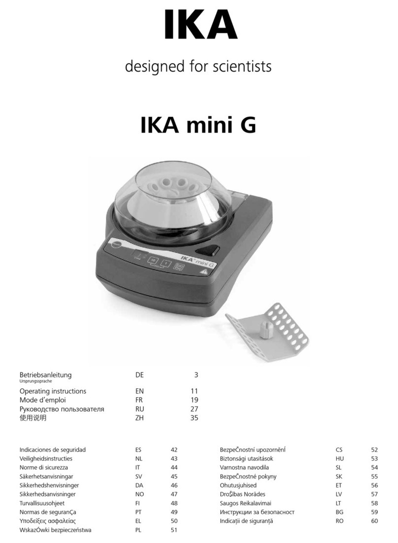 IKA mini G operating instructions