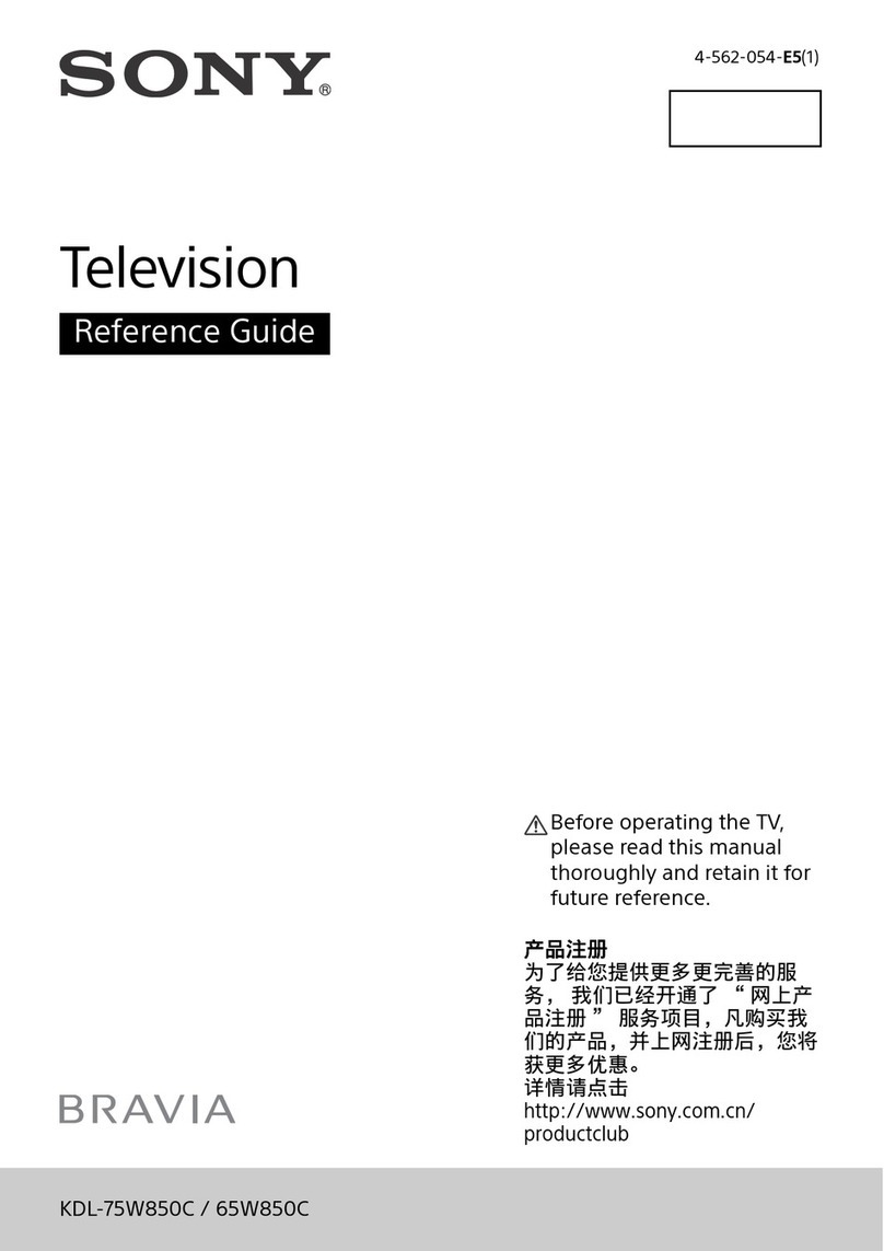 Sony Bravia KDL-75W850C User manual