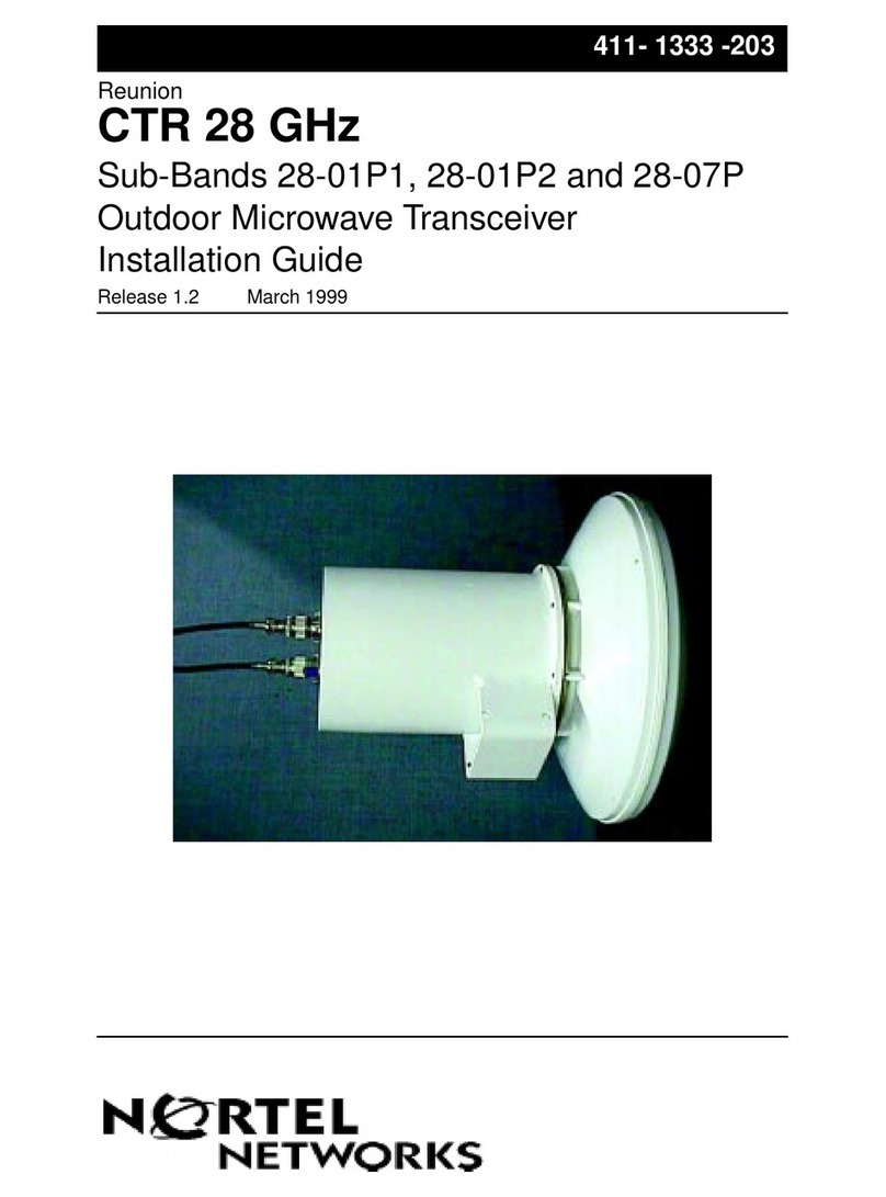 Nortel CTR 2800 User manual