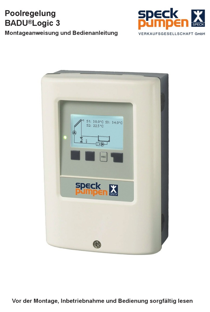 Speck pumpen BADU Logic 3 Installation and operating instructions Speck pumpen BADU Logic 3 Installation and operating instructions