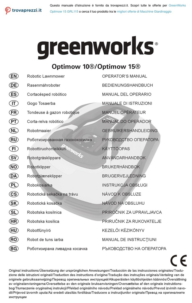GreenWorks Optimow 15 User manual