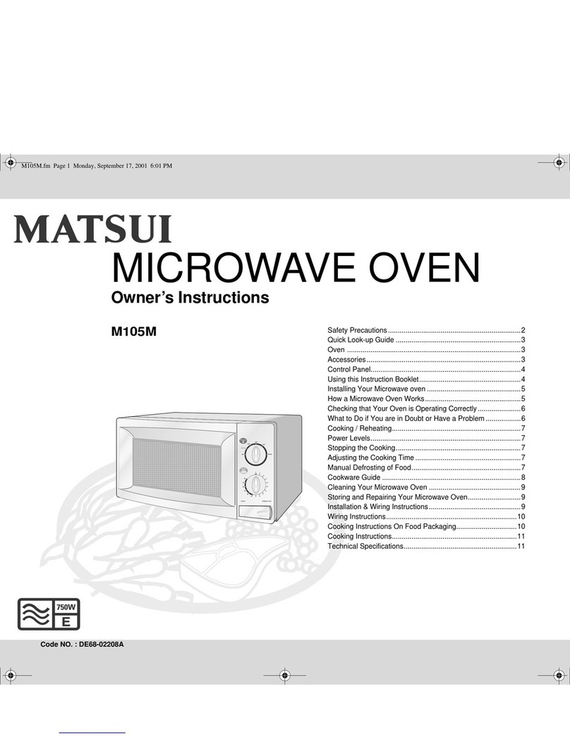 Matsui M105M User manual