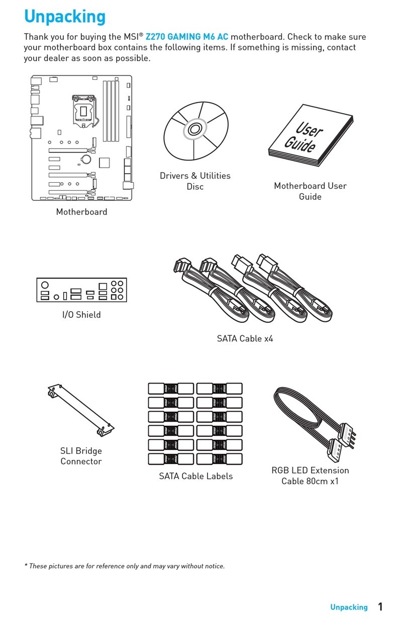MSI Z270 GAMING M6 AC instructions