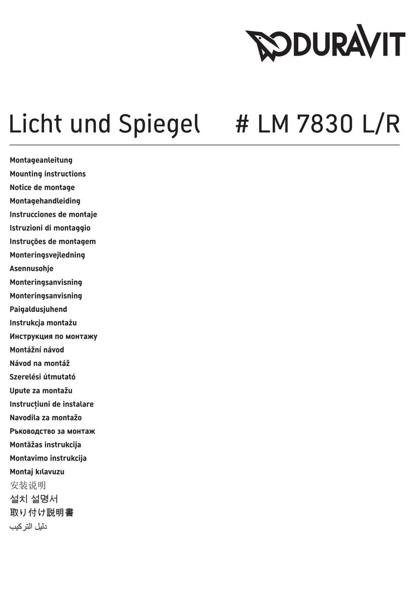 DURAVIT LM 7830 L User manual DURAVIT LM 7830 L User manual