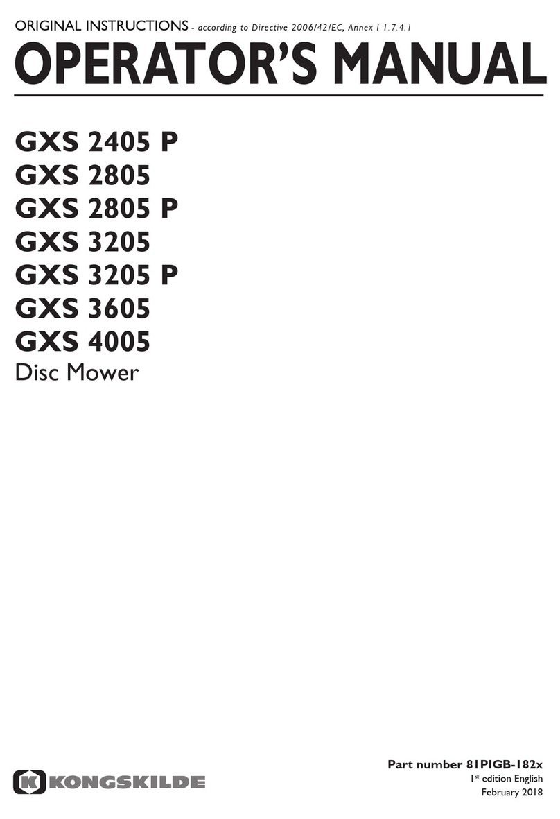Kongskilde GXS 2405 P Operator's manual